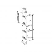 Σκάλες αναδιπλoύμενες 90⁰, Inox 316 55699