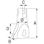 Στριφταρι Αγκυρας Ινοχ316 Επαγγελματικης Χρησης Douglas Marine 00229-01
