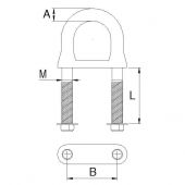 Δεστρα Τρεϊλερ Ενισχυμενη Inox Aisi316 Douglas Marine 01015-01