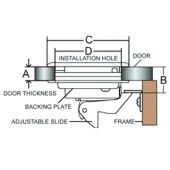 Κλειδαρια Στρογγυλη Inox Aisi316 Triton 01026