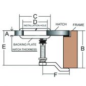 Κλειδαρια Χωνευτη B.T. Inox – Aisi316 Εξαιρετικης Ποιοτητας Στρογγυλη Triton 01030
