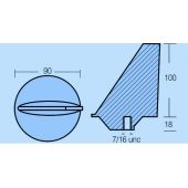 Ανοδιο Για Μηχανές MERCR.MARINER 80-140HP Βάρος 0,6 Kg Tecnoseal 02014