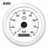 Στροφομετρο 8000rpm Χρώμα Λευκό Διάμετρος 85mm Kus 04519-W