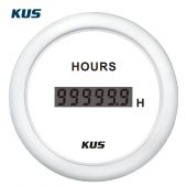 Ψηφιακο Ωρομετρο Χρώμα Λευκό Διάμετρος 52mm Kus 04527-W