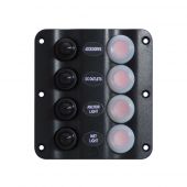 Πινακας Αδιαβροχος Διαστάσεις L110xW100mm Τύπος Με 4 διακόπτες Eval 04720-4