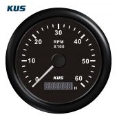 Στροφομετρο 6000rpm Χρώμα Μαύρο Διάμετρος 85mm Kus 04518-BL