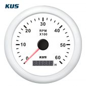 Στροφομετρο 6000rpm Χρώμα Λευκό Διάμετρος 85mm Kus 04518-W