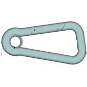 Ασύμετρος γάντζος Inox 316 8mm