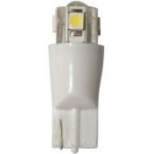 Λαμπάκι LED 12V T10 ψυχρό λευκό - 4SMDs+1LED 71229