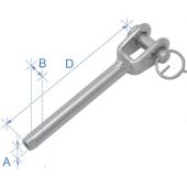 Άκρο Συρματόσχοινου με πείρο, Inox 316 96985