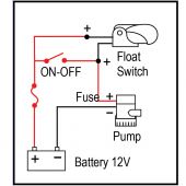 Αυτόματο μηχανικό φλοτέρ 12V 15Α 91549