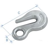 Γάντζος με οπή, Inox 316 90442