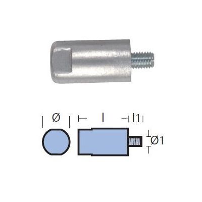 Ανοδιο Zinc Για Μηχανες Yanmar Tecnoseal 02001