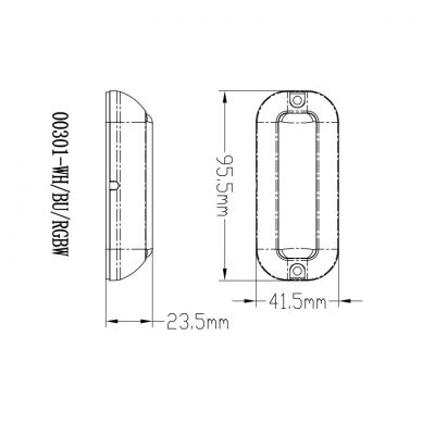 Φως Υποβρυχιο Led Triton 03818-BL Blue