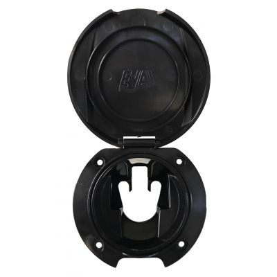 Θηκη Για Ντους Στρογγυλη Με Καπακι Eval 01011-BK Black