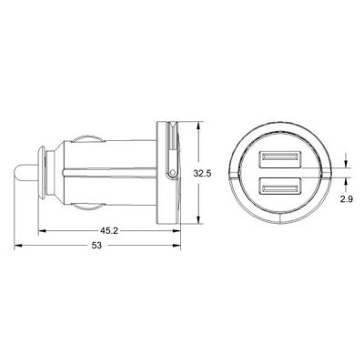 Μινι Φορτηστης Τυπου Usb Triton 01577-2