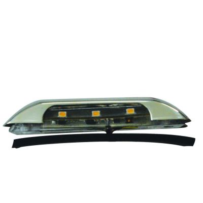 Πλαφονιερα Led Inox Επιφανειακης Τοποθετησης Μήκος 71mm Πλάτος 15mm Eval 01989-W