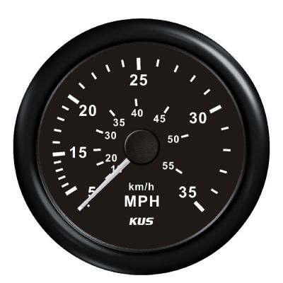 Μιλιομετρο 35mph Χρώμα Μαύρο Διάμετρος 85mm Kus 04514-BL