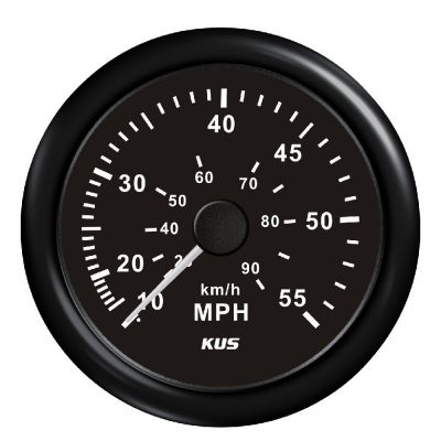Μιλιομετρο 55mph Χρώμα Μαύρο Διάμετρος 85mm Kus 04515-BL