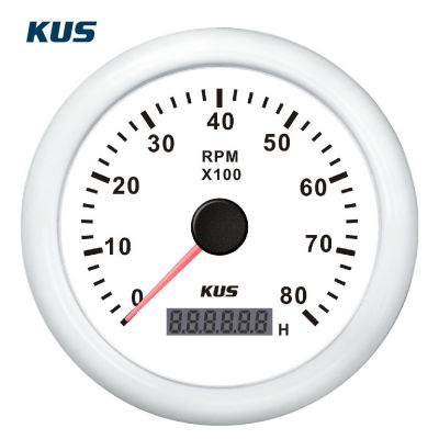 Στροφομετρο 8000rpm Χρώμα Λευκό Διάμετρος 85mm Kus 04519-W