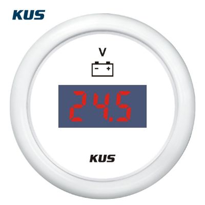 Ψηφιακο Βολτομετρο Χρώμα Λευκό Διάμετρος 52mm Kus 04523-W
