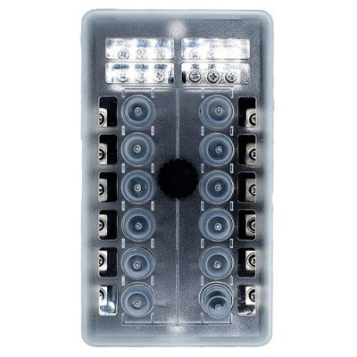 Ασφαλειοθηκη Push-Button Με Μπαρα Αρνητικων Διαστάσεις L 183 x W 105 mm Τάση 32V Bluewater 02347-12