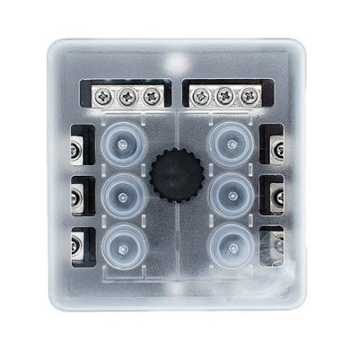 Ασφαλειοθηκη Push-Button Με Μπαρα Αρνητικων Διαστάσεις L 110 x W 105 mm Τάση 32V Bluewater 02347-6