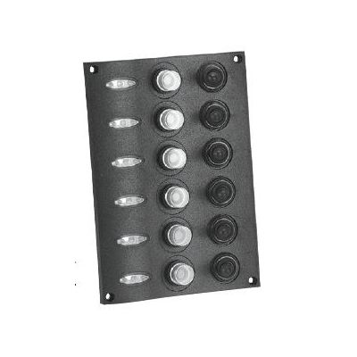 Πινακας Αδιαβροχος Διαστάσεις L170xW120mm Τύπος Με 6 διακόπτες Eval 04479-6