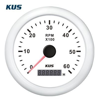 Στροφομετρο 6000rpm Χρώμα Λευκό Διάμετρος 85mm Kus 04518-W