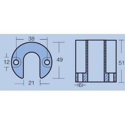 Ανοδια Μηχανής Mercury-Mercruiser 02438