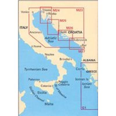 Πλοηγικός Χάρτης Κροατίας M30 Νότια Αδριατική & Ιόνιο Πέλαγος Imray 70963