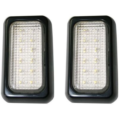 Σετ 2 τεμαχιων Πλαφονιέρα / Φανάρι Τρέιλερ 12 LEDs 12V&24V μαύρο 71235