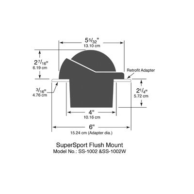 Πυξίδα Supersport χωνευτή 3 3/4 72269