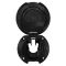 Θηκη Για Ντους Στρογγυλη Με Καπακι Eval 01011-BK Black